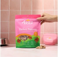 Ava's Pet Palace Freeze-Dried Turkey Poppers Dog Treats – Healthy, Low-Calorie and Nutrient-Rich Snacks