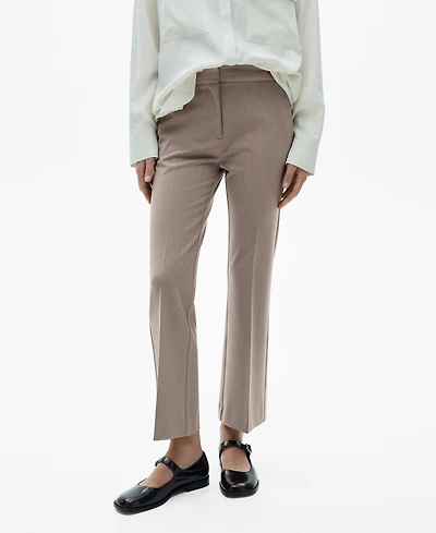 Mango Women's Flared Flowing Pants