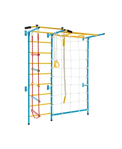 Gouun 7 In 1 Kids Indoor Gym Playground Swedish Wall Ladder