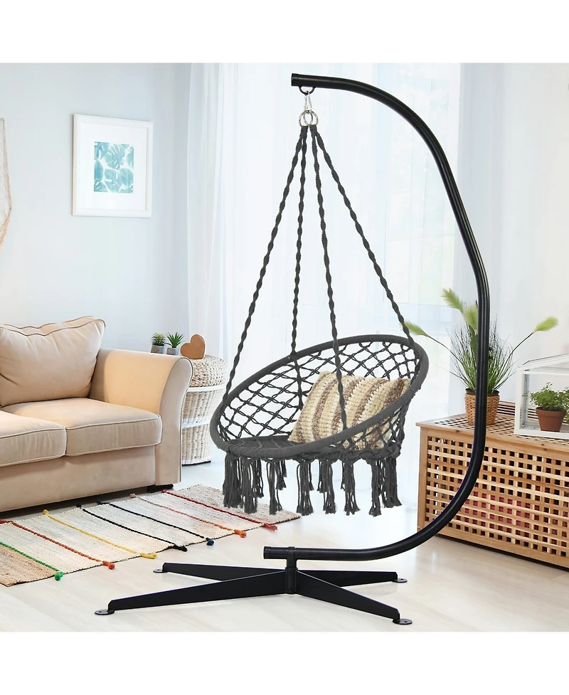 Gouun Solid Steel C Hammock Frame Stand