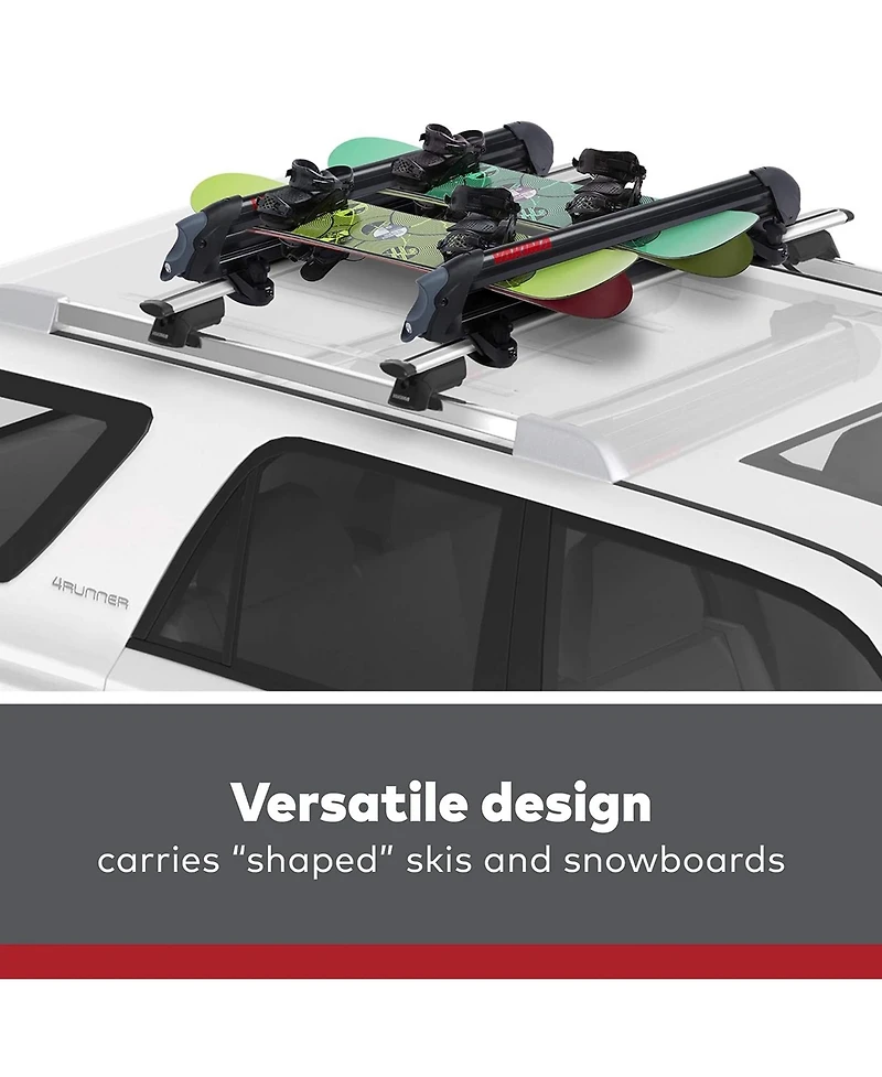 Yakima PowderHound 6 Ski or 4 Snowboard Universal Mount For Yakima Crossbars