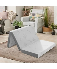 Gouun 4 Inch Tri-fold Cool Gel Memory Foam Mattress-Twin Xl