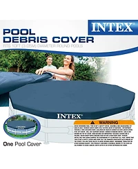 Intex Metal Frame 10' x 30" Outdoor Swimming Pool with Filter Pump and Cover