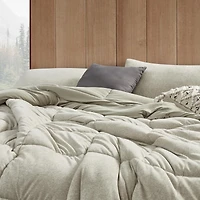 Sweater Weather Yoga - Coma Inducer Oversized Comforter - Snowy Moss-Gray, King