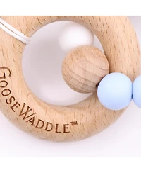 GooseWaddle Attachable Wooden & Silicone Teether