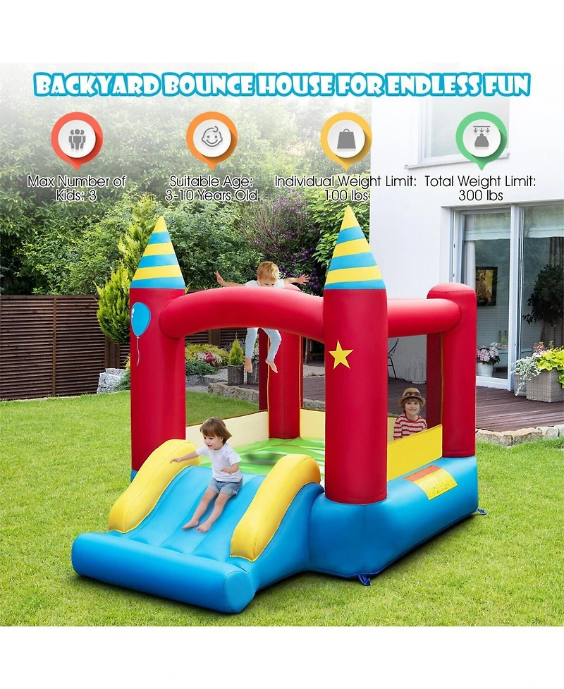 Gouun Kids Inflatable Bounce Castle Excluded Blower