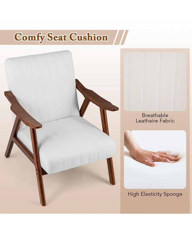 Gouun Modern Accent Chair Leisure Armchair with Felt Pads