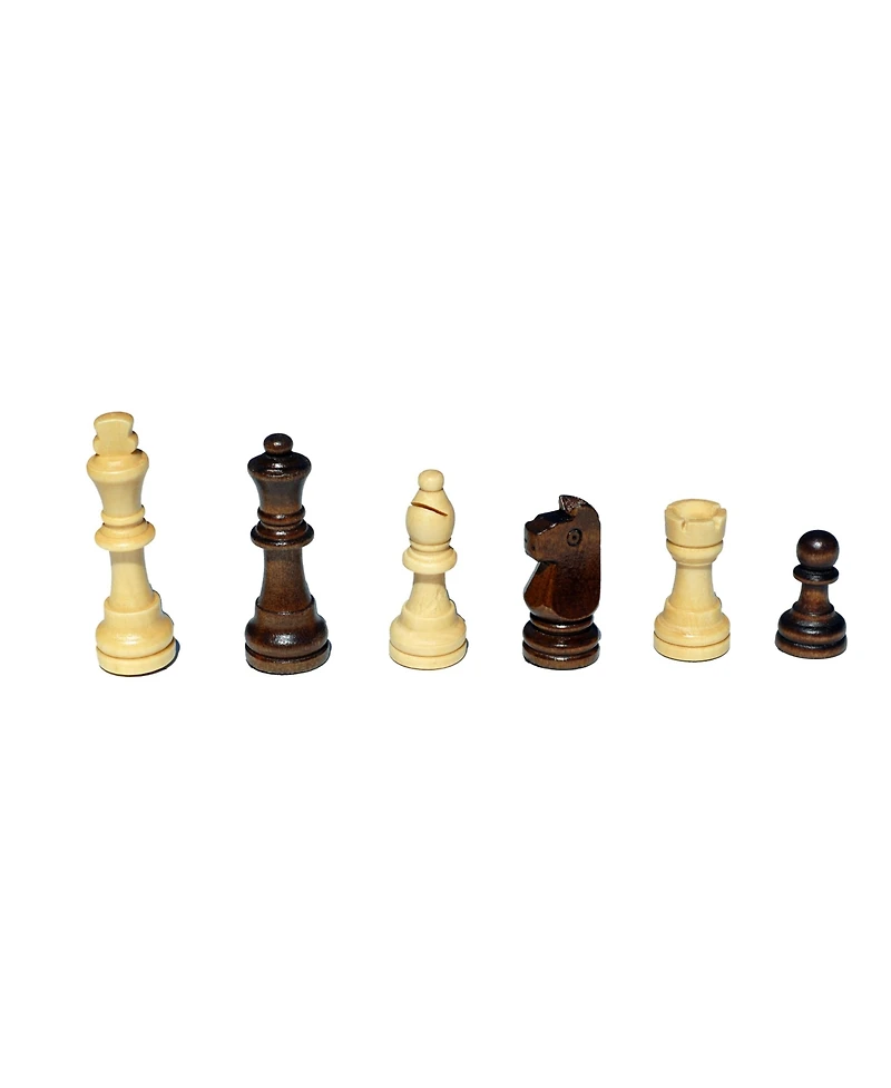 We Games Book Style Folding Chess Set, Oak Wood Board 11 in., 2.75 in. King