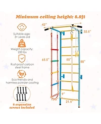 Gouun In 1 Kids Indoor Gym Playground Swedish Wall Ladder