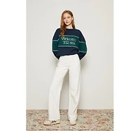 Coney Island Whitefish High Rise Wide Jeans