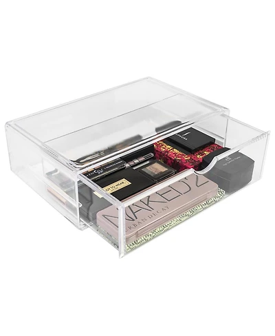 Sorbus Clear Large Stackable Acrylic Drawers - for Organizing Make up, Nail Polish, Hair Accessories