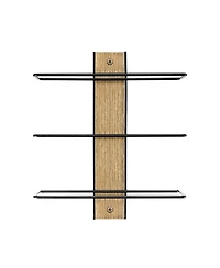 Sorbus 9 Bottle Mahogany Wood Wall Mounted Wine Rack - Perfect for Home Bar, Kitchen, Dining Room, Wall Wine Bottle