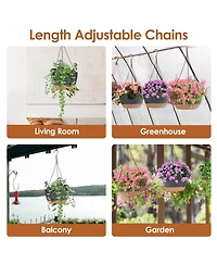 Slickblue Hanging Planters for Indoor and Outdoor Gardening Decor