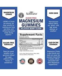 Sugar Free Magnesium Gummies, 60ct
