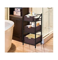 Sorbus 7-Piece Double Woven Basket Bin Set