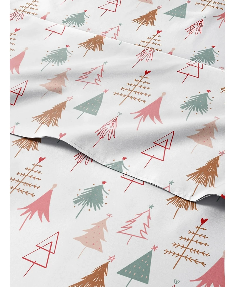 Christmas 4 Piece Microfiber Sheet Set (Queen