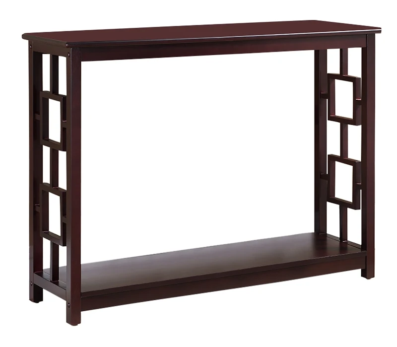 Kings Brand Furniture Pellegrino Dark Cherry Wood Console Table