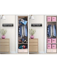 Sorbus 11 Inch 6 Pack Foldable Fabric Storage Cube Bins with Handles - for Organizing Pantry, Closet, Nursery, Playroom