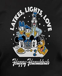 Hybrid Apparel Plus Disney Happy Hanukkah Graphic Pullover Top