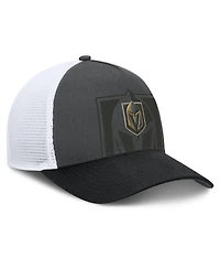 Fanatics Men's Gray/Black Vegas Golden Knights Authentic Pro A-Frame Rink Adjustable Hat