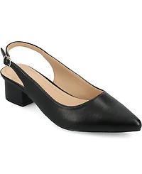 Journee Collection Women's Sylvia Block Heel Slingback Pumps