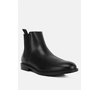 Fraser Faux Leather Pull Tabs Boots Women