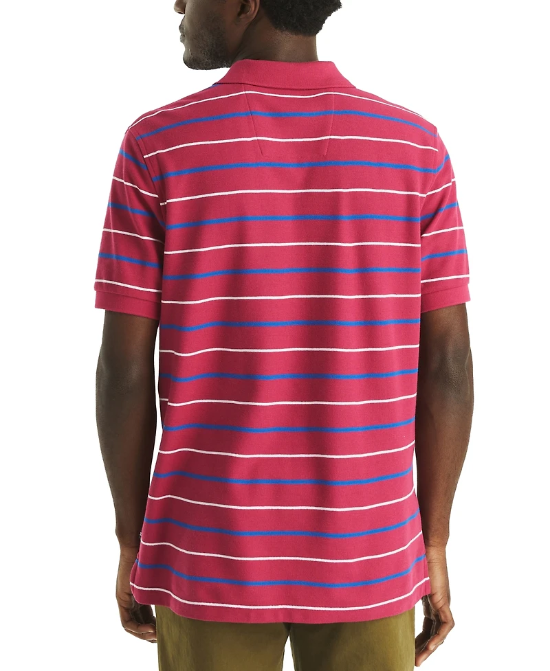 Nautica Men's Striped Classic-Fit Deck Polo Shirt