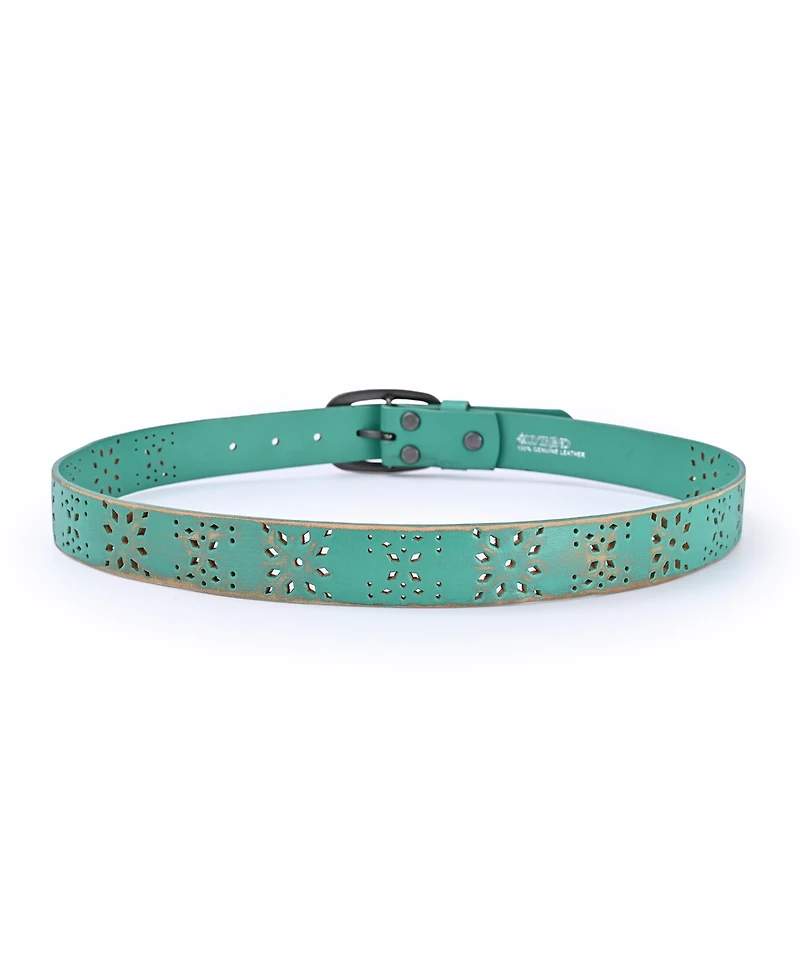 Old Trend Women's Blooming Crocus Leather Belt