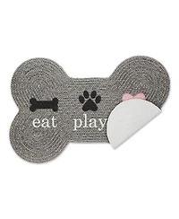 Bone Dry Pet Mat Shape Eat Play Love