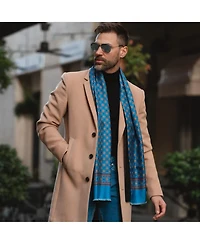 Elizabetta Men's Palatino - Wool Backed Silk Scarf for Men