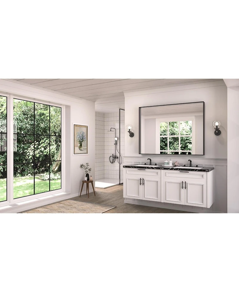 keonjinn Vanity Wall Mirror Bathroom Accent