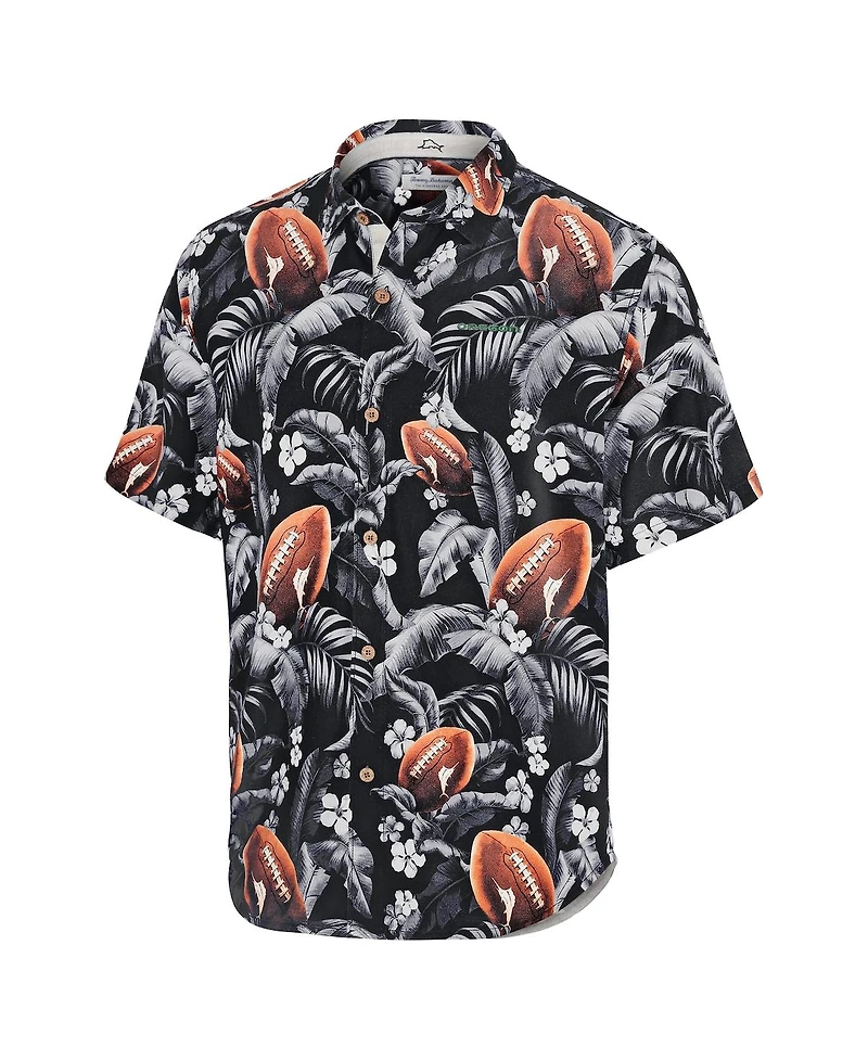 Tommy Bahama Men's Black Oregon Ducks Veracruz Cay First Down Blooms Button-Up Shirt