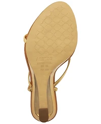 Arezzo Women's Frankie High Geometric Round Toe Wedge Sandals