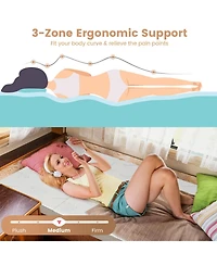 Gouun 4 Inch Tri-fold Cool Gel Memory Foam Mattress-Queen Size