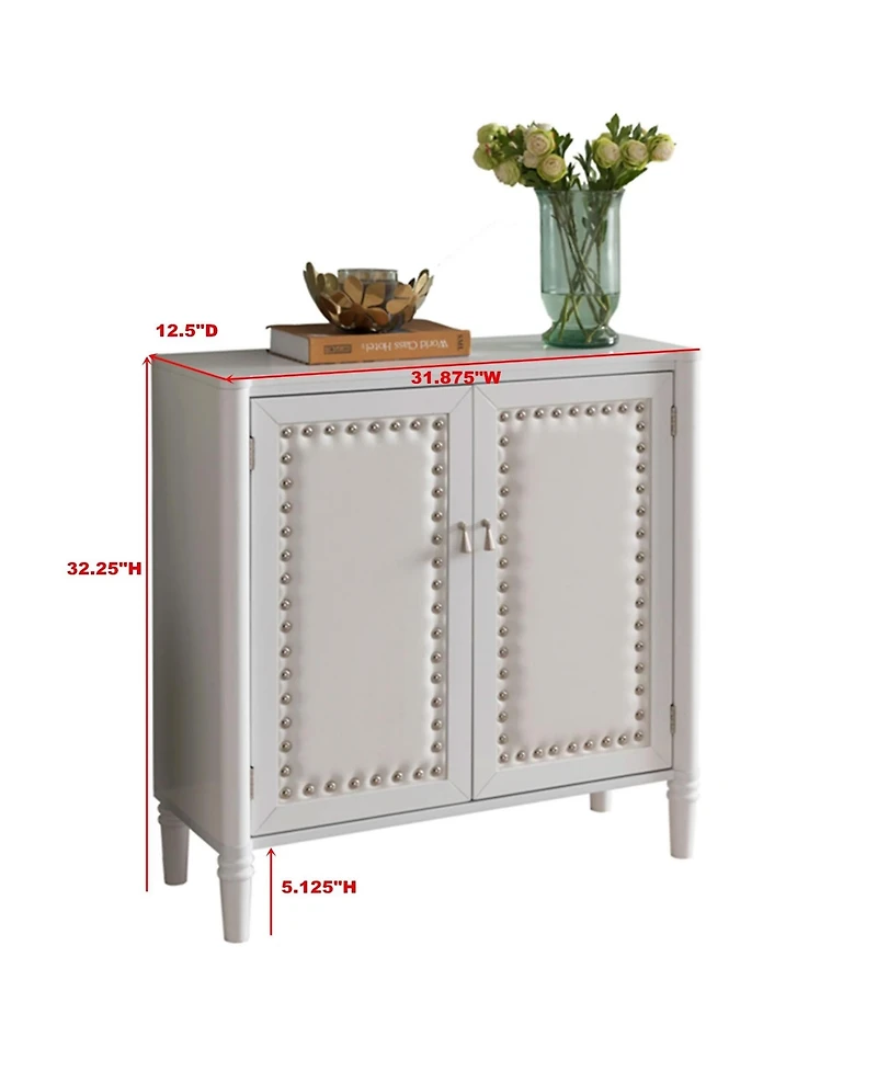 Kings Brand Furniture 2 Door Entryway Console Table Accent Cabinet