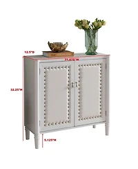 Kings Brand Furniture 2 Door Entryway Console Table Accent Cabinet