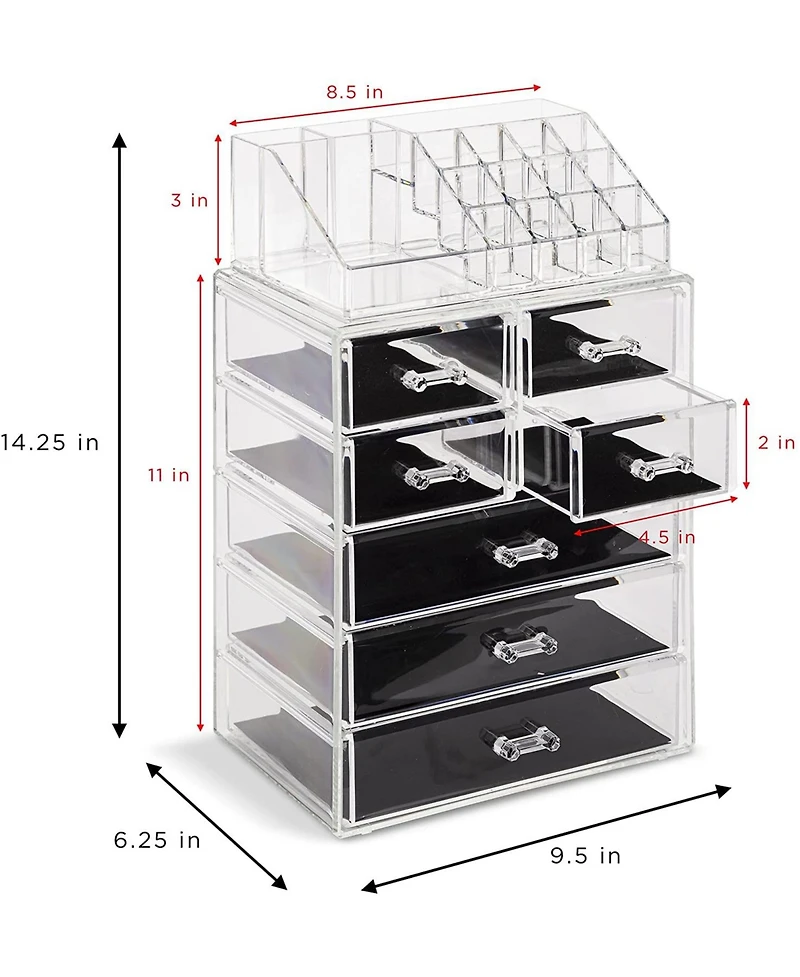 Sorbus Medium Makeup Organizer Set