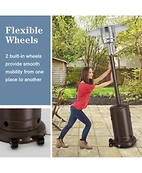 Gouun 50000 Btu Garden Propane Standing Lp Gas Steel Accessories Heater