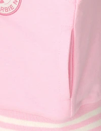 Barbie Girls French Terry Varsity Bomber Jacket Toddler| Child
