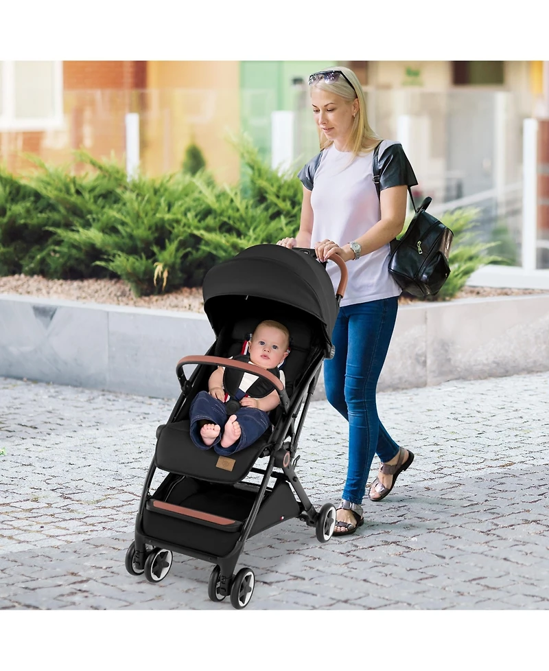 Costway Lightweight Stroller Aluminium Frame with Net for Travel 15 lbs