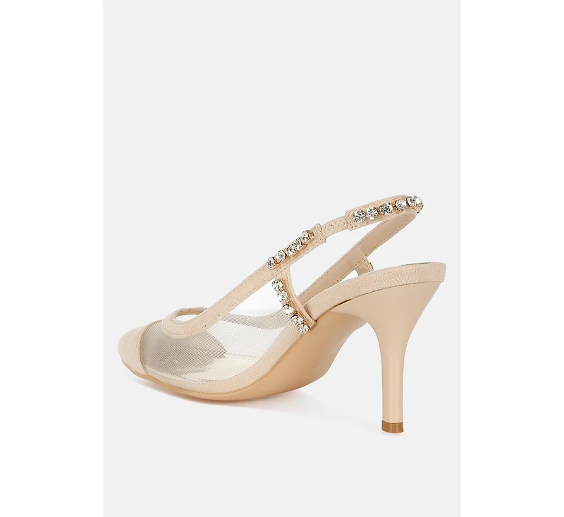 Yaga Stiletto Heel Slingback Sandals Women