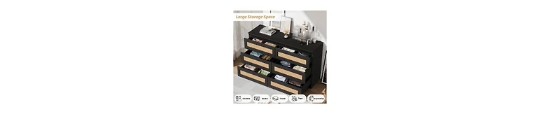 Rattan Dresser For Bedroom, Dresser For Bedroom