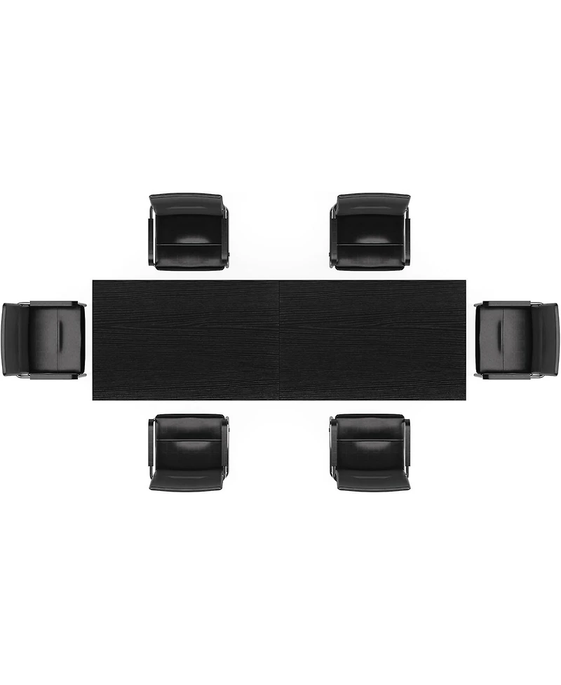 Tribesigns 13FT Conference Table, Large Rectangle Conference Room Table, Long Meeting Seminar Table Business Tables for 10-14 People (Two Tables)