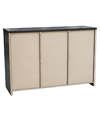 Kings Brand Furniture Lebeau Buffet Storage Cabinet, Oak Chocolate