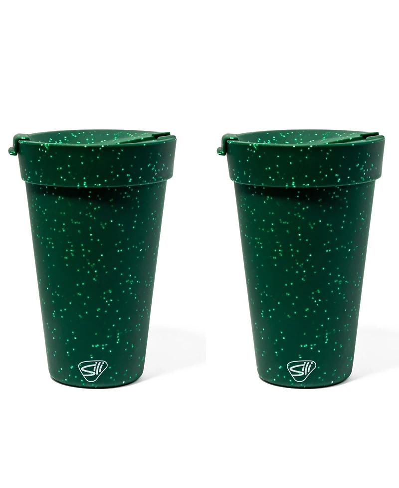 Coffee Tumbler 16oz: 2 pk - Green Speckled