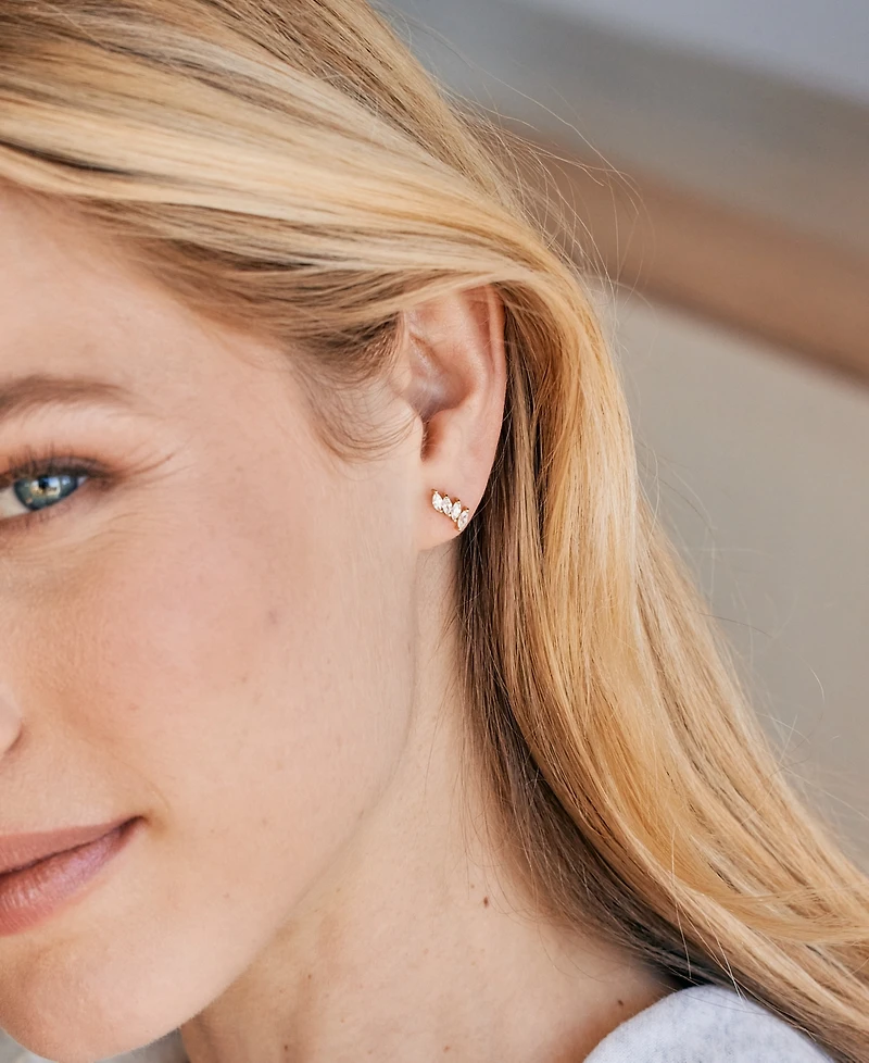 brook & york Zola Four Marquise Flat Back Earring