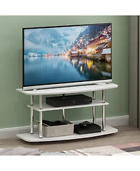 Furinno 3-Tier No Tools Tv Stand Entertainment Center Hold up to 46" Tv