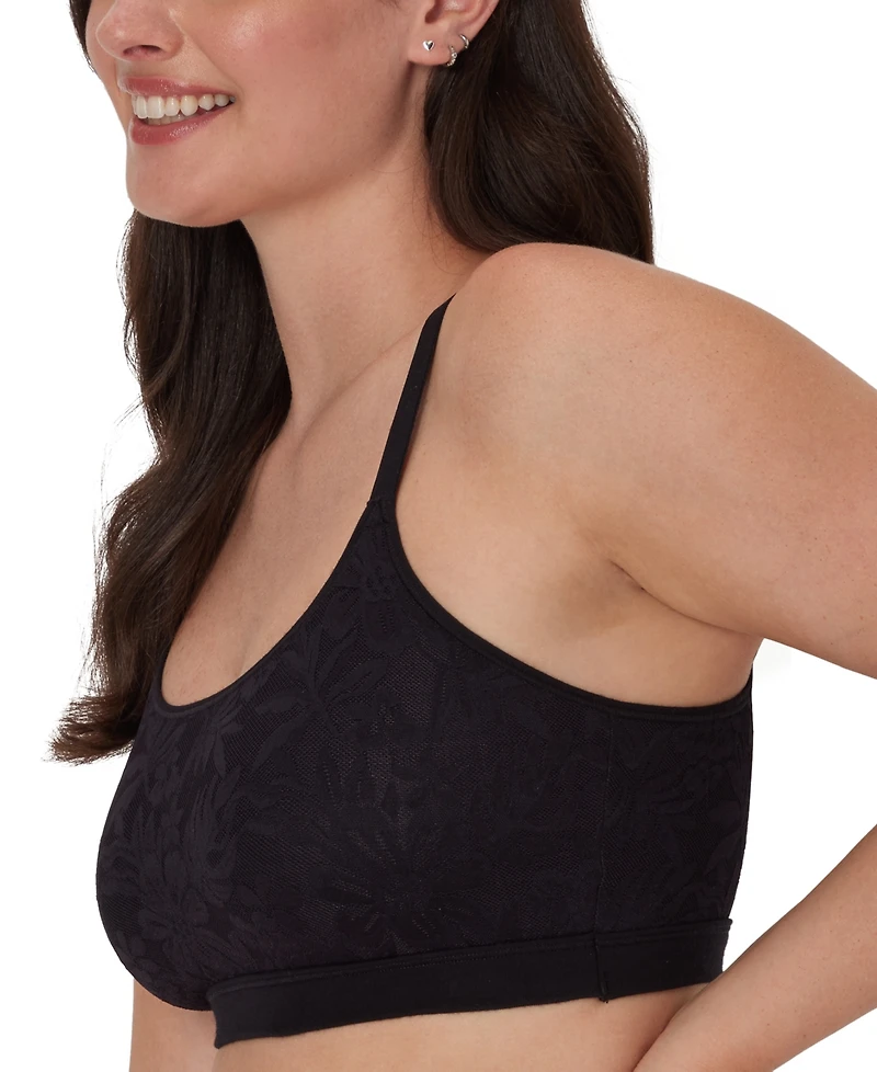 Bali Women's Breathe Lace-Overlay Bralette Dfcmbr