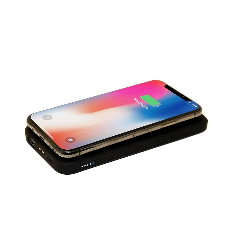 Ventev 10W Ultrafast 2 in 1 Charge Stand and 10k mAh Portable Battery-Black