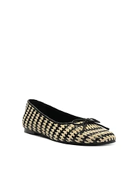 Schutz Women's Arissa Straw Slip On Flats